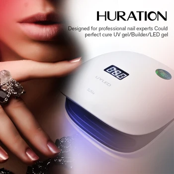 Dryer Lamp UV LED Light 48W Nail Dryer LCD Display 36 LED Display Nail UV LED Curing Lamp Bottom 30s/60s Nail Lamp Gel Polish
Dryer Lamp UV LED Light 48W Nail Dryer LCD Display 36 LED Display Nail UV LED Curing Lamp Bottom 30s/60s Nail Lamp Gel Polish