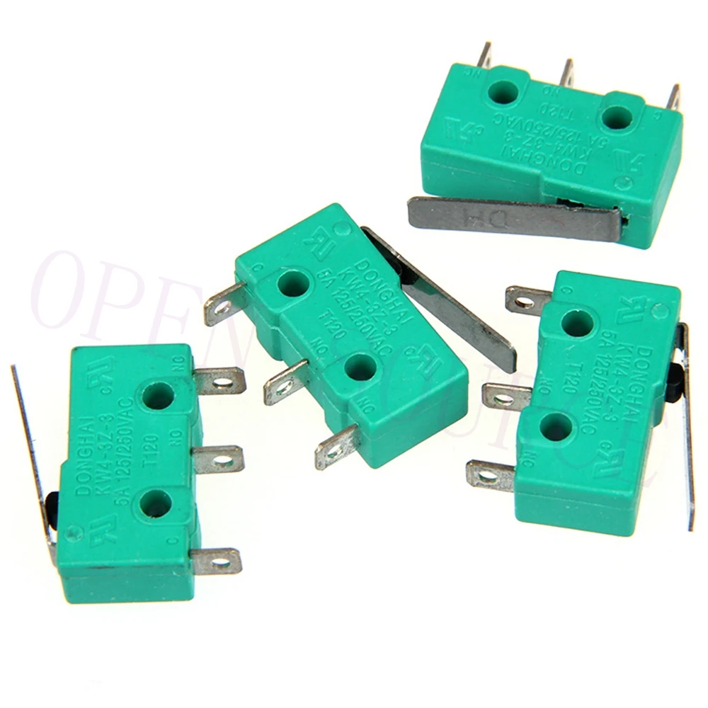 10pc / lot ,KW4-3Z-3 Short Hinge Roller Lever Arm SPDT Momentary Micro Limit Switch 15A 250V AC For 3D Printer Reprap
10pc / lot ,KW4-3Z-3 Short Hinge Roller Lever Arm SPDT Momentary Micro Limit Switch 15A 250V AC For 3D Printer Reprap