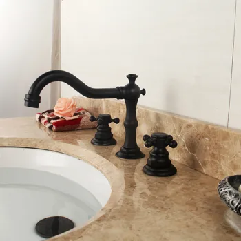 Basin Faucet Retro Black Brushed Brass Bathroom Faucet Deck Mounted Dual Holder Three-hole Toilet Mixer Water Tap
Basin Faucet Retro Black Brushed Brass Bathroom Faucet Deck Mounted Dual Holder Three-hole Toilet Mixer Water Tap