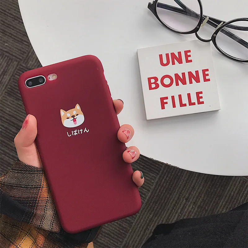Cute dog Matte tpu phone cases for iphone X XR XS XS Max Animals scrub Soft TPU case For iphone 6 6s 7 8 8plus back cover
Cute dog Matte tpu phone cases for iphone X XR XS XS Max Animals scrub Soft TPU case For iphone 6 6s 7 8 8plus back cover