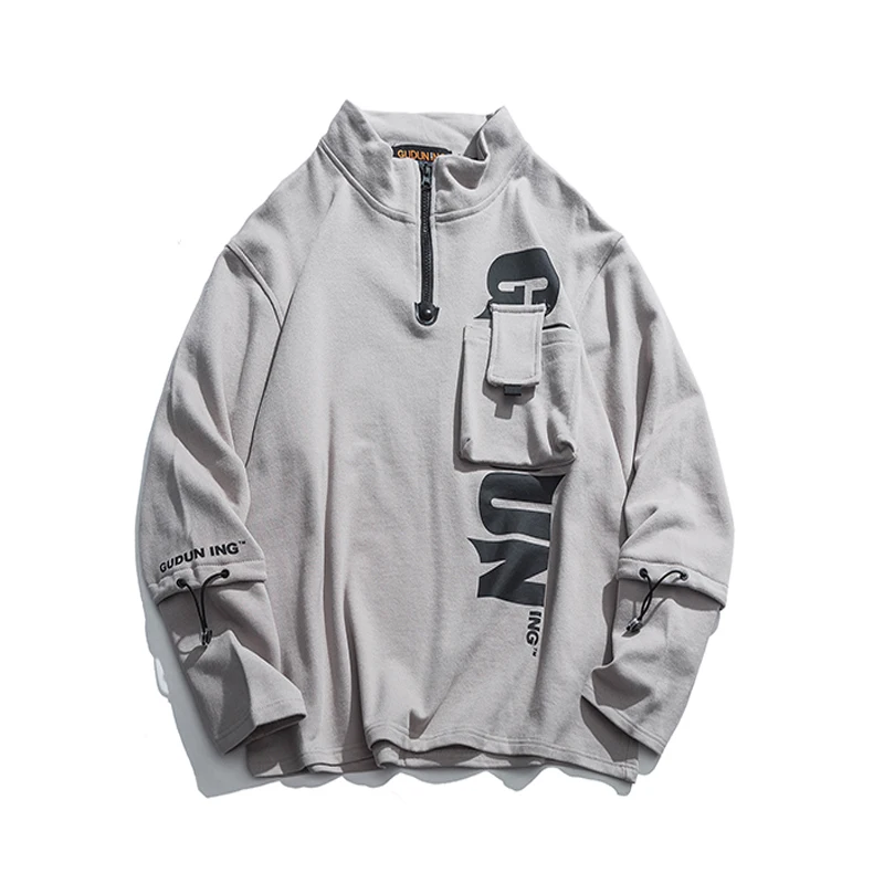 2019 New High Street Fashion Cotton Men Sweatshirts Casual Male Printed Pullover Overcoat Streetwear Multi-Pocket Grey
2019 New High Street Fashion Cotton Men Sweatshirts Casual Male Printed Pullover Overcoat Streetwear Multi-Pocket Grey