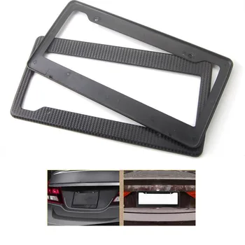 CHIZIYO 2PCS/Set Carbon Fiber License Plate Frame Tag Cover Holder License Plate Frame Tag Cover Holder for Auto Truck Vehicles
CHIZIYO 2PCS/Set Carbon Fiber License Plate Frame Tag Cover Holder License Plate Frame Tag Cover Holder for Auto Truck Vehicles