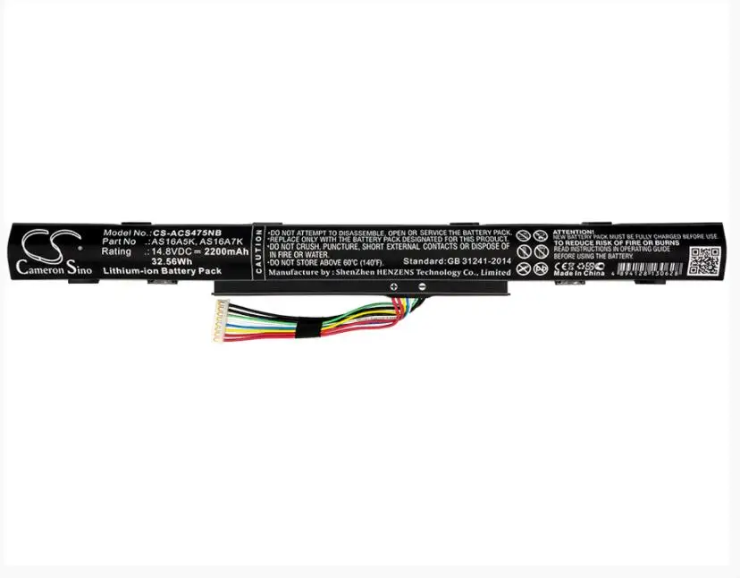 Cameron Sino 2200mAh battery for ACER Aspire E5-475G Aspire E5-523G Aspire E5-553G Aspire E5-573G Aspire E5-575G Aspire E5-774G
Cameron Sino 2200mAh battery for ACER Aspire E5-475G Aspire E5-523G Aspire E5-553G Aspire E5-573G Aspire E5-575G Aspire E5-774G