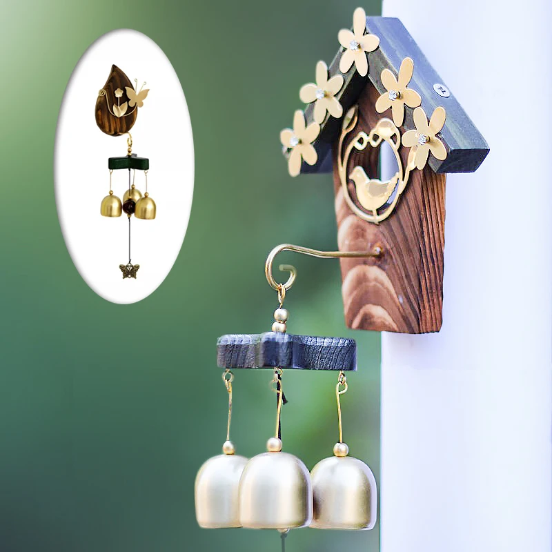 idYllife Garden Chimes Yard Decoration Home Ornaments Outdoor Copper Bell Bird nest Exterior wind spinner metal Porch melodious
idYllife Garden Chimes Yard Decoration Home Ornaments Outdoor Copper Bell Bird nest Exterior wind spinner metal Porch melodious