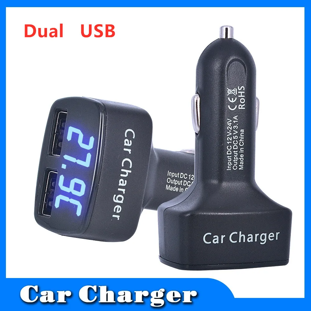 4 in 1 Car Charger Dual DC5V 3.1A USB with Voltage/temperature/Current Meter Tester Adapter Digital Display
4 in 1 Car Charger Dual DC5V 3.1A USB with Voltage/temperature/Current Meter Tester Adapter Digital Display