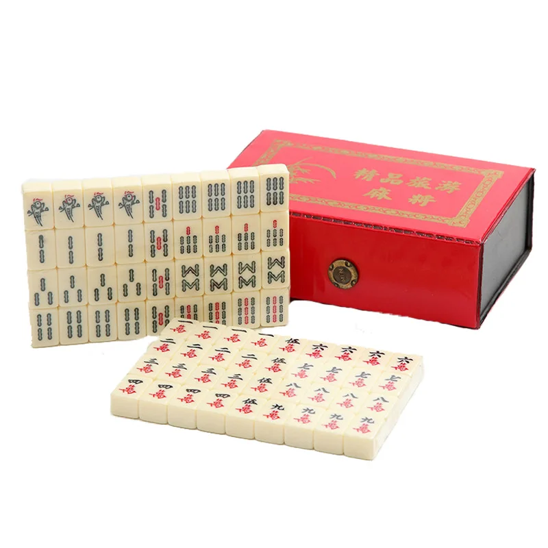 Portable Chinese Mahjong Rare Game Set Vintage Mahjong Table Game Mah-Jong Set with Box
Portable Chinese Mahjong Rare Game Set Vintage Mahjong Table Game Mah-Jong Set with Box
