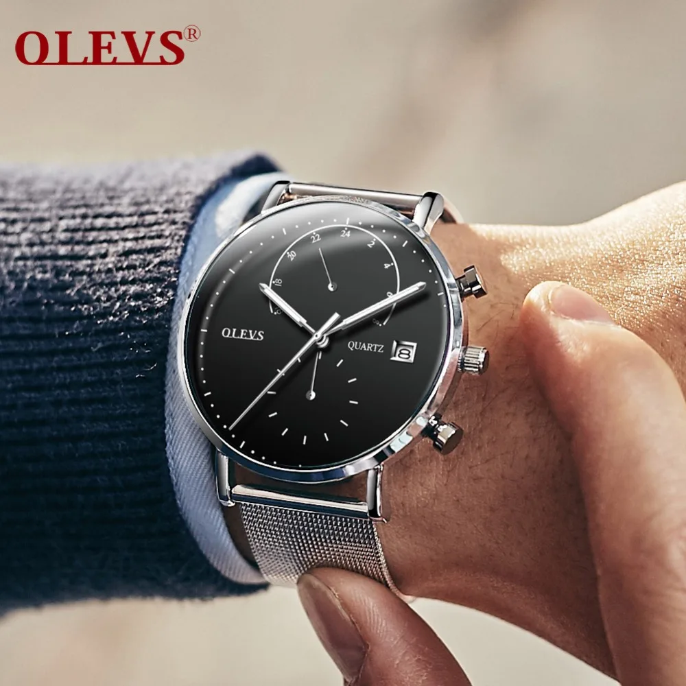 2018 New Fashion Simple Men Watch Waterproof OLEVS Casual Quartz Watches Men with Date Week Wristwatch Zegarek Meskie
2018 New Fashion Simple Men Watch Waterproof OLEVS Casual Quartz Watches Men with Date Week Wristwatch Zegarek Meskie