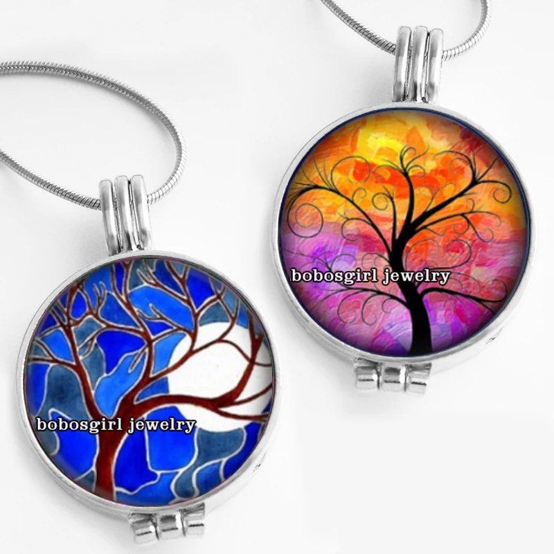 tree of life Perfume Aroma Locket glass Pendant Necklace Fragrance Essential Oil Aromatherapy Diffuser PD105
tree of life Perfume Aroma Locket glass Pendant Necklace Fragrance Essential Oil Aromatherapy Diffuser PD105