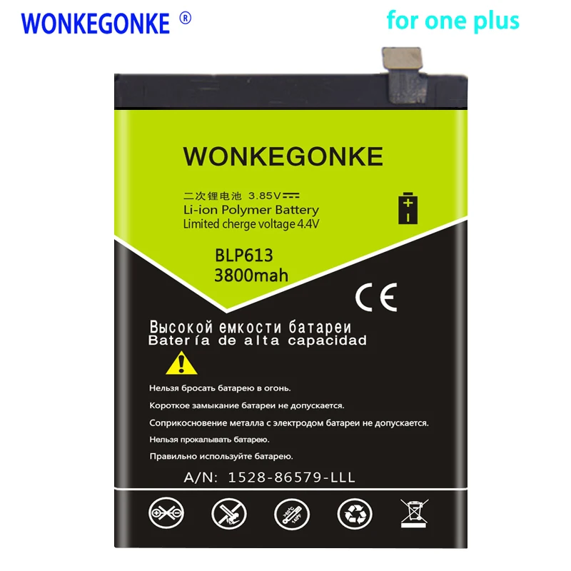 WONKEGONKE 3800mah BLP613 Battery for OnePlus 3 One Plus 3 Battery Bateria High quality
WONKEGONKE 3800mah BLP613 Battery for OnePlus 3 One Plus 3 Battery Bateria High quality
