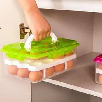 Y114 Bilayer Egg Storage Box 24 Grid Food Container Keep Eggs Fresh Organizer Kitchen Supplies
Y114 Bilayer Egg Storage Box 24 Grid Food Container Keep Eggs Fresh Organizer Kitchen Supplies