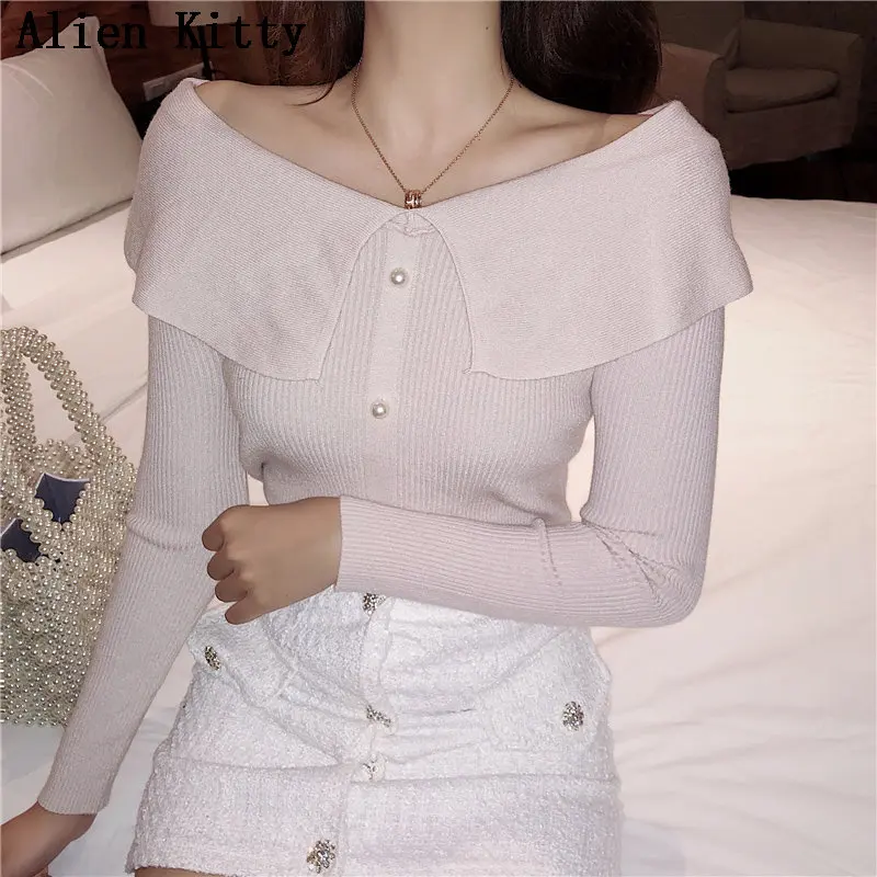 Alien Kitty Spring Autumn Stylish Warm Sweater Women Solid Pullovers Simple Fresh Free Long Sleeve Knitted Casual Basic Sweaters
Alien Kitty Spring Autumn Stylish Warm Sweater Women Solid Pullovers Simple Fresh Free Long Sleeve Knitted Casual Basic Sweaters