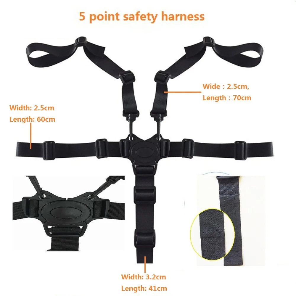 Universal Baby Stroller Accessories 5 Point Harness Safe Belt Seat Belts Fit Stroller High Chair Baby Pram Buggy Baby Belt
Universal Baby Stroller Accessories 5 Point Harness Safe Belt Seat Belts Fit Stroller High Chair Baby Pram Buggy Baby Belt