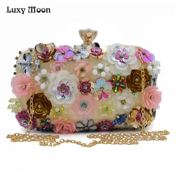 Luxy Moon Handmade Evening Clutch Embroidery Women Evening Bags Crystal Purses Female Flower Party Clutches Chain Handbag ZD674 
Luxy Moon Handmade Evening Clutch Embroidery Women Evening Bags Crystal Purses Female Flower Party Clutches Chain Handbag ZD674