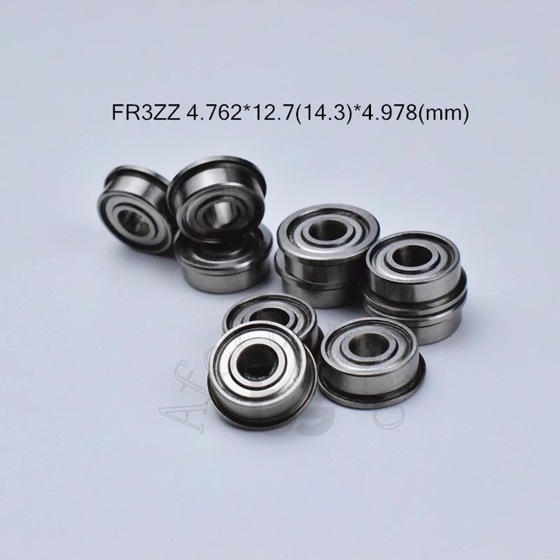 

FR3ZZ R3 R3ZZ 4.762*12.7(14.3)*4.978MM 10pieces free shippping ABEC-5 Flange bearings FR3ZZ chrome steel bearing FR3ZZ