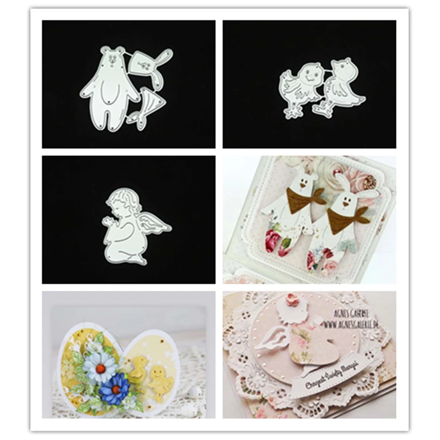 Bear chick angel Metal Cutting Dies and stamps DIY Scrapbooking Card Stencil Paper Handmade Album Wedding Decor
Bear chick angel Metal Cutting Dies and stamps DIY Scrapbooking Card Stencil Paper Handmade Album Wedding Decor