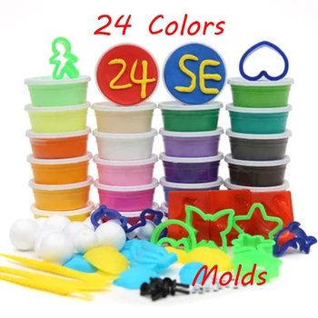 Including Free Molds Clay 24 Colors Playdough Hand-made Color Plasticine With Mould Set slime Polymer Clay
Including Free Molds Clay 24 Colors Playdough Hand-made Color Plasticine With Mould Set slime Polymer Clay
