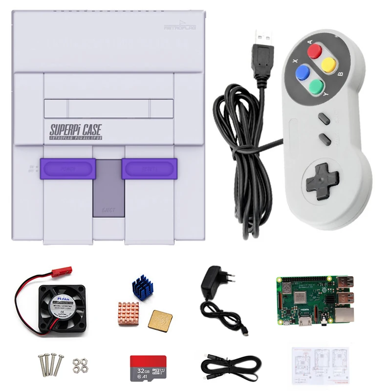 SUPERPi CASE-U Video Game Console with Raspberry Pi 3B Retro TV Games Console with Game Controller & 15000+ Games Support HDMI
SUPERPi CASE-U Video Game Console with Raspberry Pi 3B Retro TV Games Console with Game Controller & 15000+ Games Support HDMI