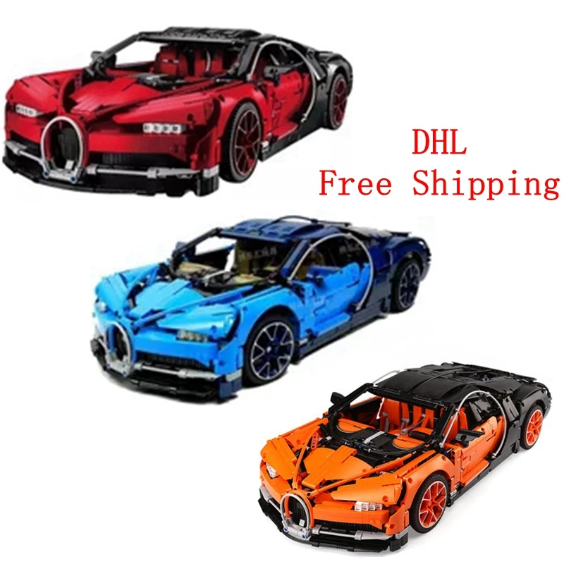 

DHL Free Shipping Lepin 20086 Technic Series Supercar Bugatti Legoings Building Blocks 4031Pcs Bricks Educational Toys