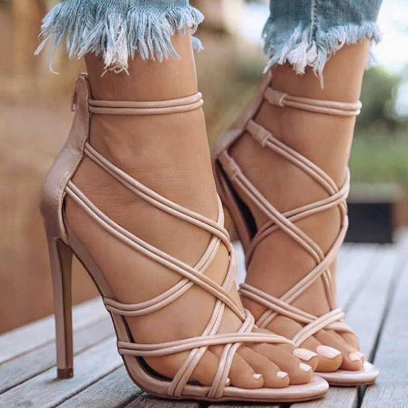 LTARTA 2019 Top Sale Sandals cross-ribbon high-heeled sandals hollow fishmouth in women's shoes plus size 43 ZL-B740
LTARTA 2019 Top Sale Sandals cross-ribbon high-heeled sandals hollow fishmouth in women's shoes plus size 43 ZL-B740