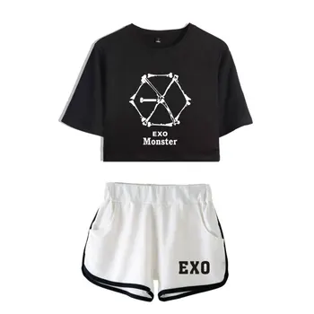 EXO Summer Cool Two Piece Sets For Women Casual Style Print EXO T-shirt&shorts Sets Sexy Women Tracksuit Plus Size 2XL
EXO Summer Cool Two Piece Sets For Women Casual Style Print EXO T-shirt&shorts Sets Sexy Women Tracksuit Plus Size 2XL