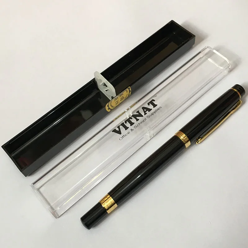 TOP Customized Ballpoint Pen Matte Black Ballpoint Pen Gold Clip Office Supplies, with Box
TOP Customized Ballpoint Pen Matte Black Ballpoint Pen Gold Clip Office Supplies, with Box