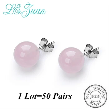 L&zuan Real 925 Sterling Silver 7.6CT Natural Rose Quartz Earrings for Women Pink Stone Stud Earrings Jewelry Pack Wholesale
L&zuan Real 925 Sterling Silver 7.6CT Natural Rose Quartz Earrings for Women Pink Stone Stud Earrings Jewelry Pack Wholesale