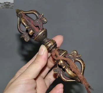 Christmas 6"Old Tibetan Buddhism Bronze Dorje Vajra Phurpa Talisman Exorcism FaQi New Year
Christmas 6"Old Tibetan Buddhism Bronze Dorje Vajra Phurpa Talisman Exorcism FaQi New Year