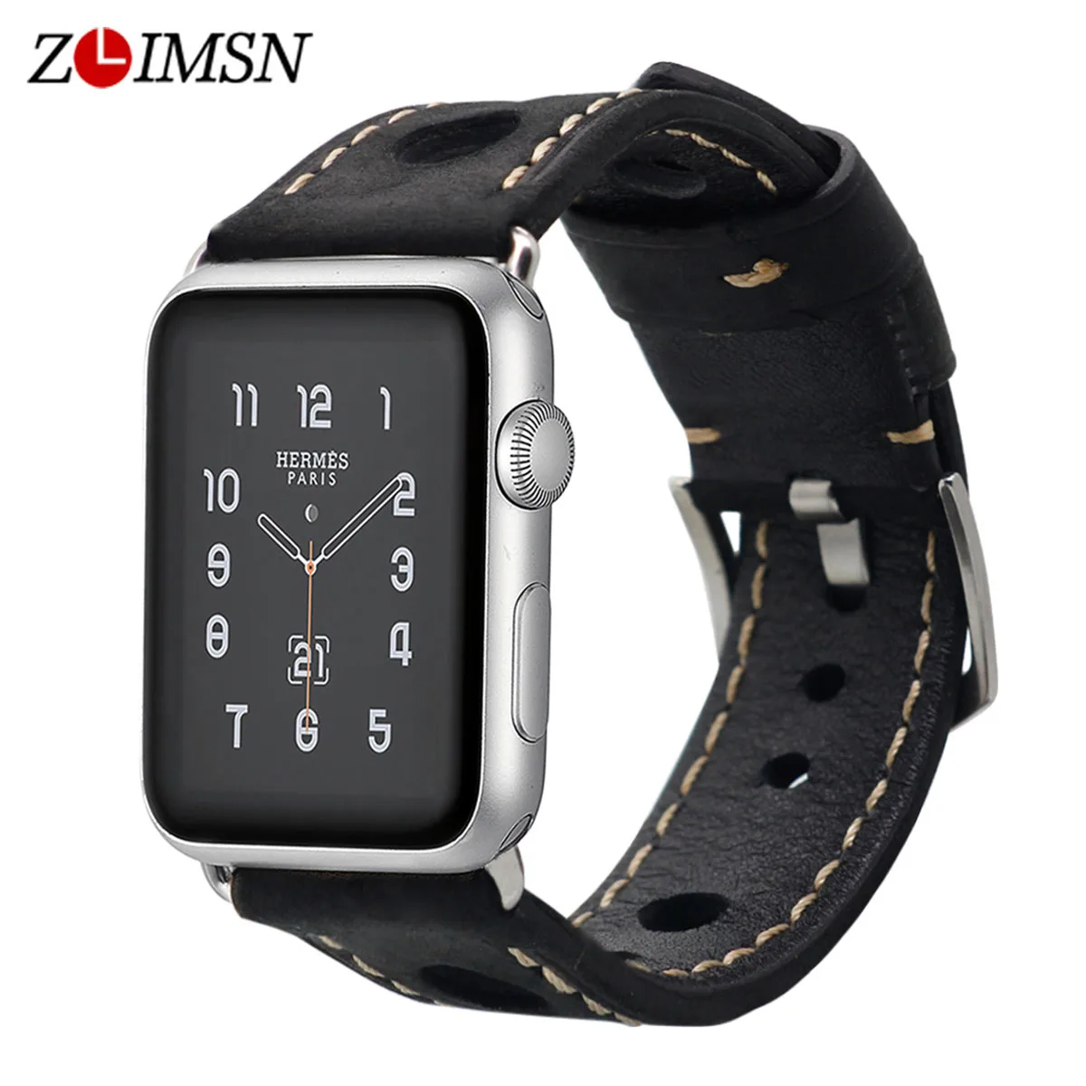 ZLIMSN High Quality Accessories Cow Leather Strap Single Tour For Apple Watch Band Bracelet Personality Hole 42mm 38mm iwatch
ZLIMSN High Quality Accessories Cow Leather Strap Single Tour For Apple Watch Band Bracelet Personality Hole 42mm 38mm iwatch
