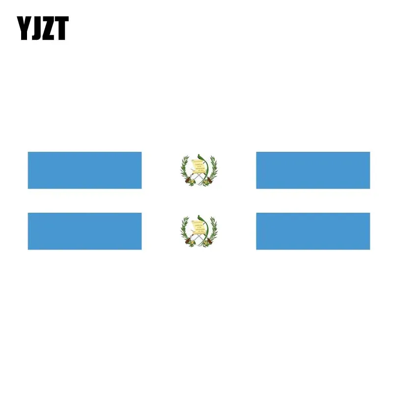 YJZT 2X 17 3 см * 1 9 аксессуары флаг страны Автомобильная наклейка Светоотражающая для