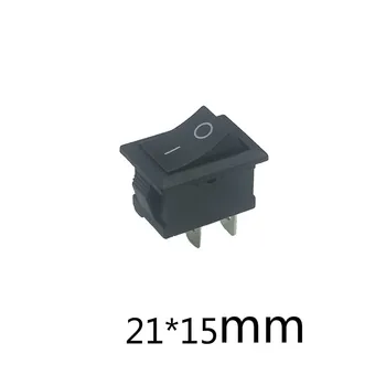 5pcs/lot 21*15mm SPST 2PIN Snap-in ON/OFF Position Snap Boat Rocker Switch 6A/250V High Quality Copper feet
5pcs/lot 21*15mm SPST 2PIN Snap-in ON/OFF Position Snap Boat Rocker Switch 6A/250V High Quality Copper feet