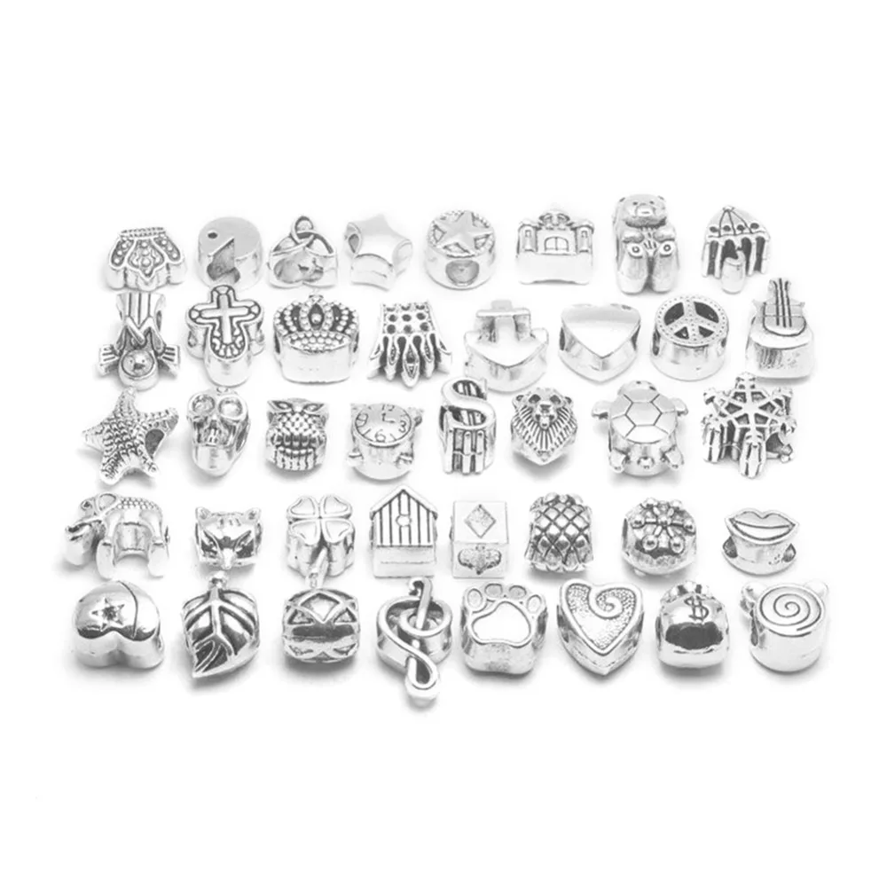 40PCS / Package Retro Ancient Silver Large Hole Beads Mixed Necklace Beads Variety Of Style Jewelry
40PCS / Package Retro Ancient Silver Large Hole Beads Mixed Necklace Beads Variety Of Style Jewelry
