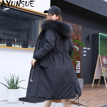 Winter Down Jacket Woman Hooded Large Fur Collar Long Coat Plus Size Korean Thick Warm Women's Jackets Doudoune Femme 651 KJ2613
Winter Down Jacket Woman Hooded Large Fur Collar Long Coat Plus Size Korean Thick Warm Women's Jackets Doudoune Femme 651 KJ2613
