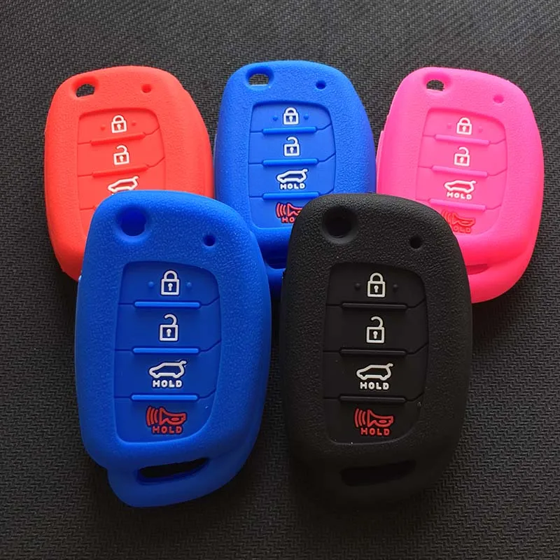 ZAD silicone rubber car key cover case shell holder for hyundai Tucson Accent Santa Fe i30 ix35 Solaris 4 button key
ZAD silicone rubber car key cover case shell holder for hyundai Tucson Accent Santa Fe i30 ix35 Solaris 4 button key