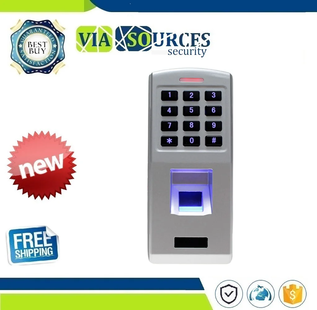 Fingerprint Door Lock Time Attendance Waterproof Fingerprint Scanner Access Control Keypad Reader For Security Door Lock System
Fingerprint Door Lock Time Attendance Waterproof Fingerprint Scanner Access Control Keypad Reader For Security Door Lock System