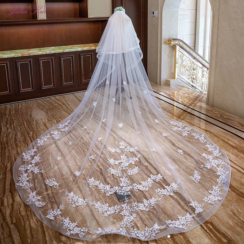 Julia Kui Ivory Color 100% Real Photos Chapel Veil Wedding 300CM With Comb Wedding Accessories
Julia Kui Ivory Color 100% Real Photos Chapel Veil Wedding 300CM With Comb Wedding Accessories