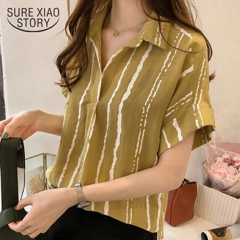 New Fashion Women Blouses 2018 Summer Plus Size Tops Striped Chiffon Women Blouse Shirt Blusas Feminias OL Clothjing 0646 40
New Fashion Women Blouses 2018 Summer Plus Size Tops Striped Chiffon Women Blouse Shirt Blusas Feminias OL Clothjing 0646 40