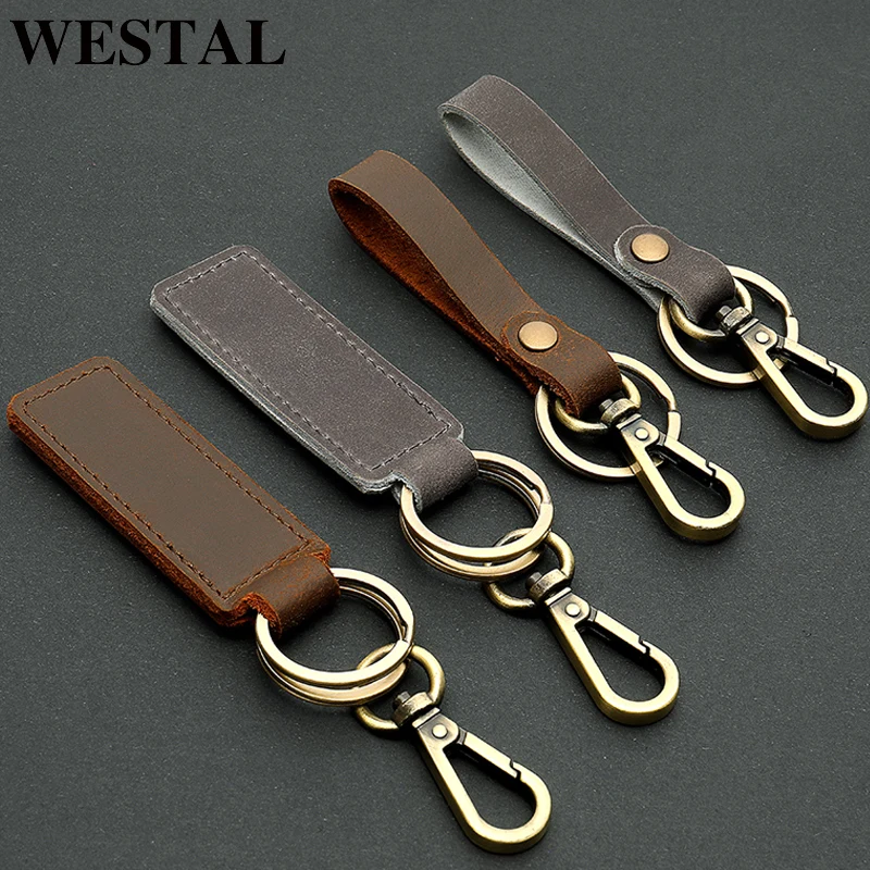 WESTAL Genuine Leather Women Men Keychain Keyring Handmade Key Holder Bags Designer Creative Gift Key Cow leather Keyring
WESTAL Genuine Leather Women Men Keychain Keyring Handmade Key Holder Bags Designer Creative Gift Key Cow leather Keyring