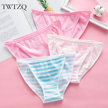 TWTZQ Women's Panties Cotton Stripe Briefs Pink Thong Female Underwear Women Tanga Breathable Sexy Lingerie Ladies Underpants
TWTZQ Women's Panties Cotton Stripe Briefs Pink Thong Female Underwear Women Tanga Breathable Sexy Lingerie Ladies Underpants