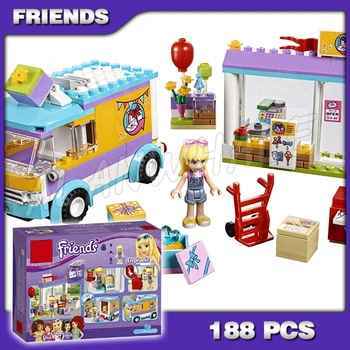 188pcs Friends Heartlake Gift Delivery Stephanie Car 10608 Model Building Blocks Children Kids Toys Bricks Compatible with Lago
188pcs Friends Heartlake Gift Delivery Stephanie Car 10608 Model Building Blocks Children Kids Toys Bricks Compatible with Lago