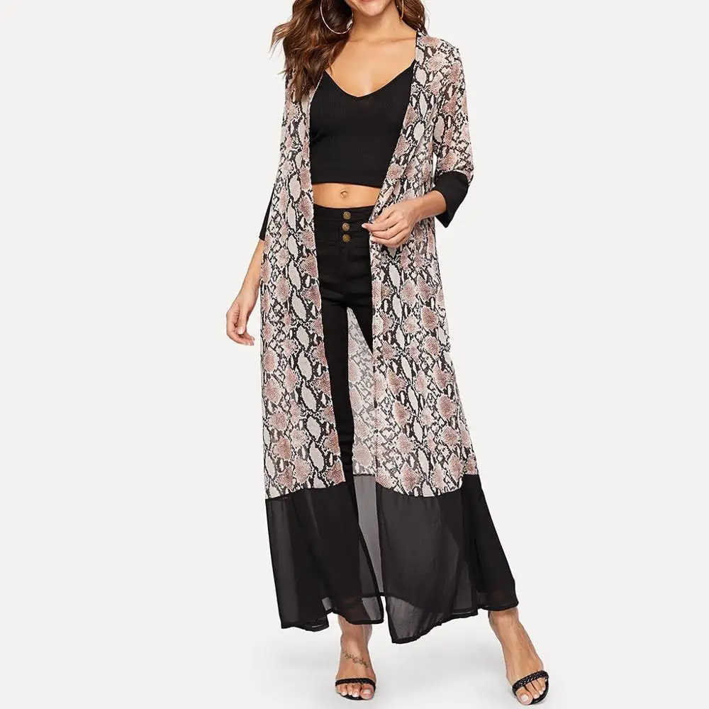 2019 Women Kimono Long Fashion Women's Blouse Loose Summer Snake Leopard Print Long Sleeved Cardigan Shirt Tops Blusas Mujer
2019 Women Kimono Long Fashion Women's Blouse Loose Summer Snake Leopard Print Long Sleeved Cardigan Shirt Tops Blusas Mujer