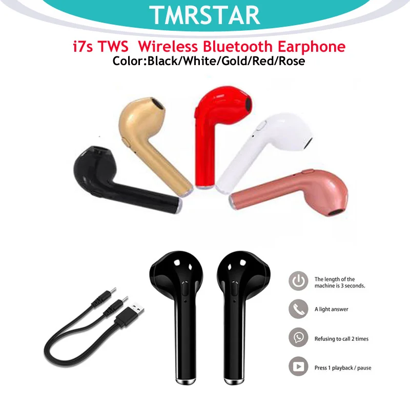 I7 i7s TWS Wireless Headphone in-ear Bluetooth Earphone Earbuds Headset With Mic For iPhone 6 6s 7 8 plus x xs Xiaomi Samsung
I7 i7s TWS Wireless Headphone in-ear Bluetooth Earphone Earbuds Headset With Mic For iPhone 6 6s 7 8 plus x xs Xiaomi Samsung