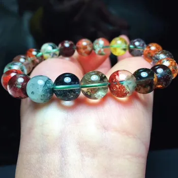 10.5mm Natural Colorful Phantom Quartz Bracelet For Lady Women Gift Gemstone Stretch Crystal Round Beads Fashion Bracelets AAAAA
10.5mm Natural Colorful Phantom Quartz Bracelet For Lady Women Gift Gemstone Stretch Crystal Round Beads Fashion Bracelets AAAAA