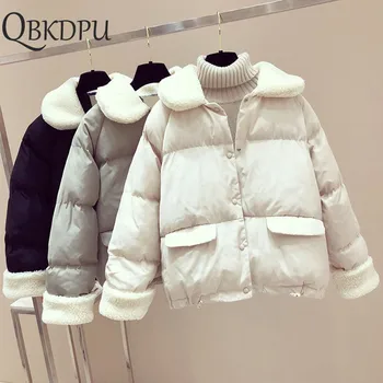 Autumn Winter Warm Coat Jacket Women Loose Thick Cotton Down Parkas 2019 Padded Coat Female Slim Lambswool Short Jackets Outwear
Autumn Winter Warm Coat Jacket Women Loose Thick Cotton Down Parkas 2019 Padded Coat Female Slim Lambswool Short Jackets Outwear