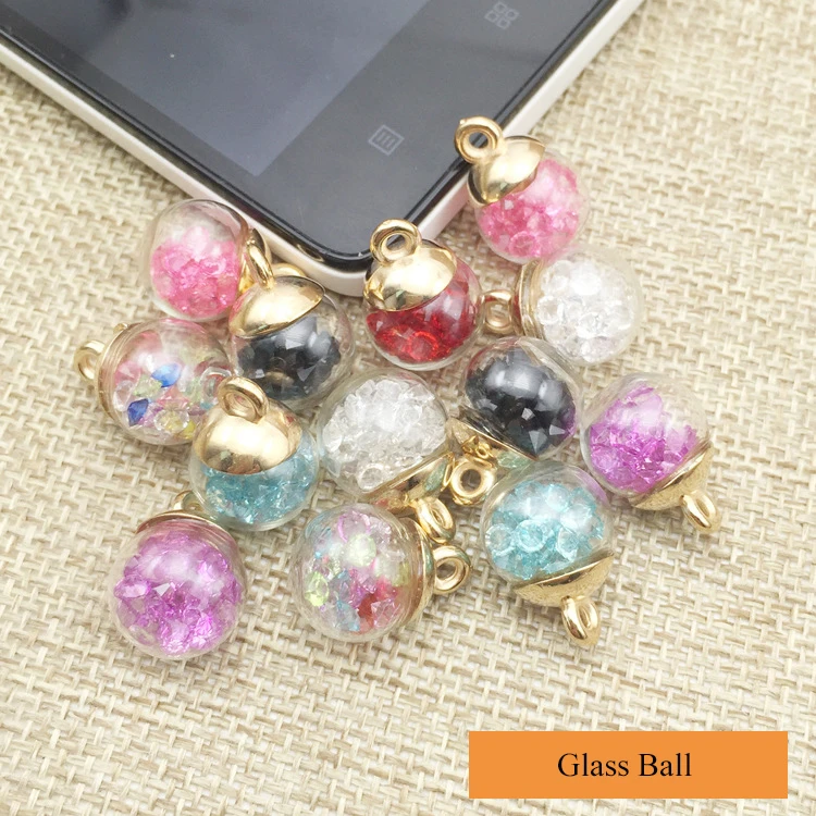 10pcs1.2/1.6cm Colorful Transparent Glass Ball Star Charms Pendant Finding for Hair Jewelry Accessories Earring Charms
10pcs1.2/1.6cm Colorful Transparent Glass Ball Star Charms Pendant Finding for Hair Jewelry Accessories Earring Charms