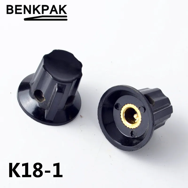 2pcs potentiometer knob Bakelite knob K18-1 hole 6MM
2pcs potentiometer knob Bakelite knob K18-1 hole 6MM