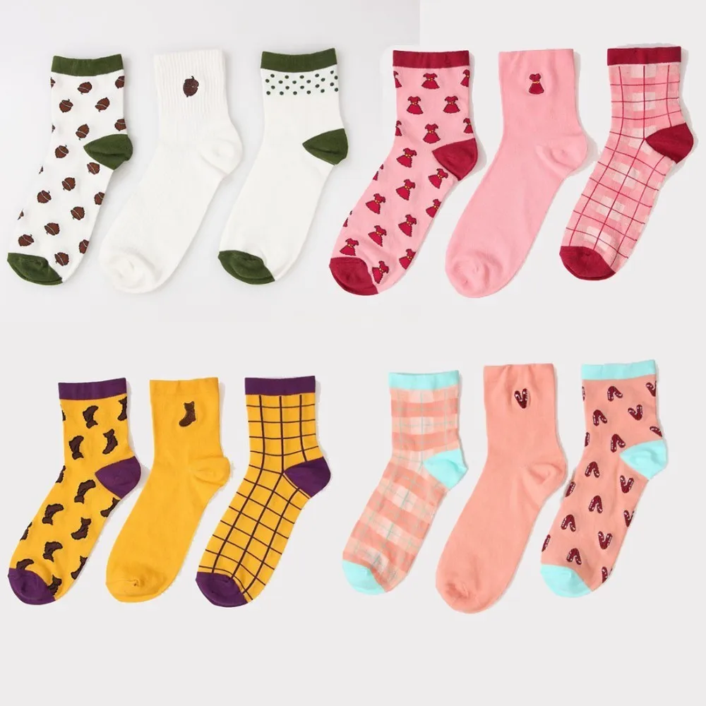 3 Pairs/lot Lady Short Socks Girl's Gift Pattern Cotton Sweet Cute Funny JP Kawaii Student Style Women Female Pink Cartoon
3 Pairs/lot Lady Short Socks Girl's Gift Pattern Cotton Sweet Cute Funny JP Kawaii Student Style Women Female Pink Cartoon