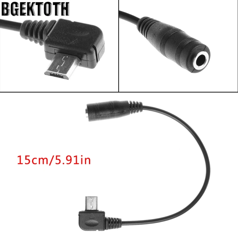 BGEKTOTH Micro USB B 5 Pin Male To 3-Pole 3.5mm Female Jack Aux Audio Adapter Cable 15cm
BGEKTOTH Micro USB B 5 Pin Male To 3-Pole 3.5mm Female Jack Aux Audio Adapter Cable 15cm