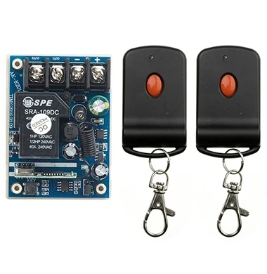 New DC12V 24V 36V 48V 1CH RF Wireless Remote Control Switch System 2 transmitter & 1 receiver relay Receiver Smart Home Switch
New DC12V 24V 36V 48V 1CH RF Wireless Remote Control Switch System 2 transmitter & 1 receiver relay Receiver Smart Home Switch