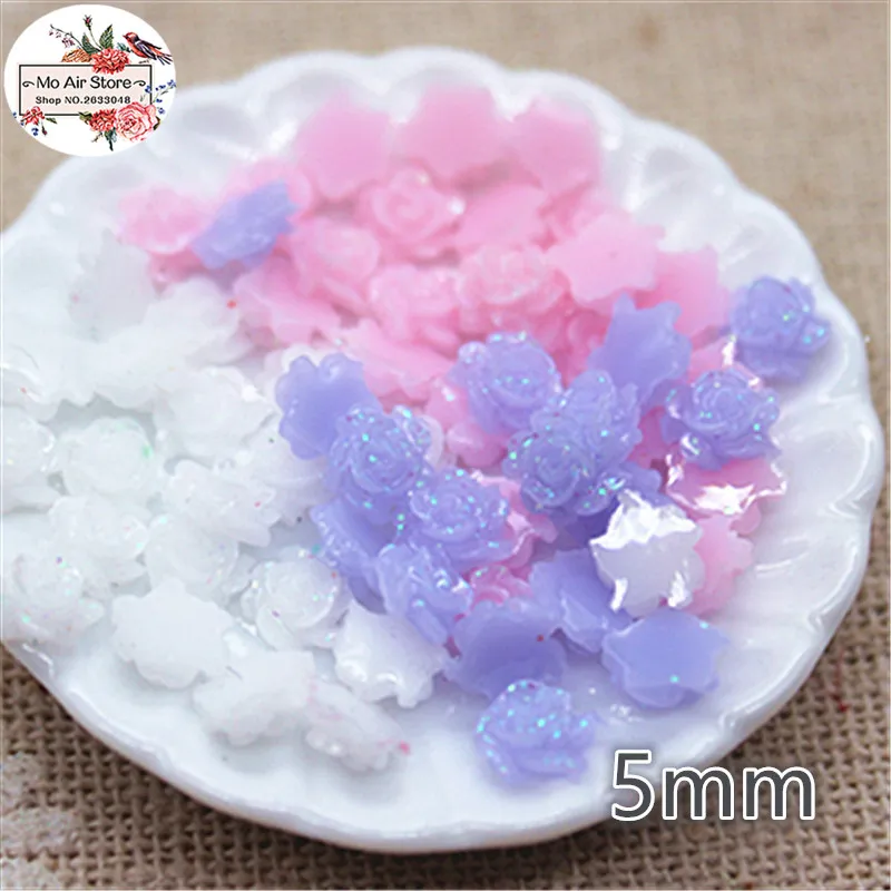 500pcs 5mm white/pink/purple shiny flower resin flatback cabochon DIY jewelry/phone decoration No Hole
500pcs 5mm white/pink/purple shiny flower resin flatback cabochon DIY jewelry/phone decoration No Hole