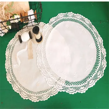 Free Shipping by cotton round embroidery Diameter 35cm tablecloth Cup Mat Table Cover placemat for coffee tea mat
Free Shipping by cotton round embroidery Diameter 35cm tablecloth Cup Mat Table Cover placemat for coffee tea mat